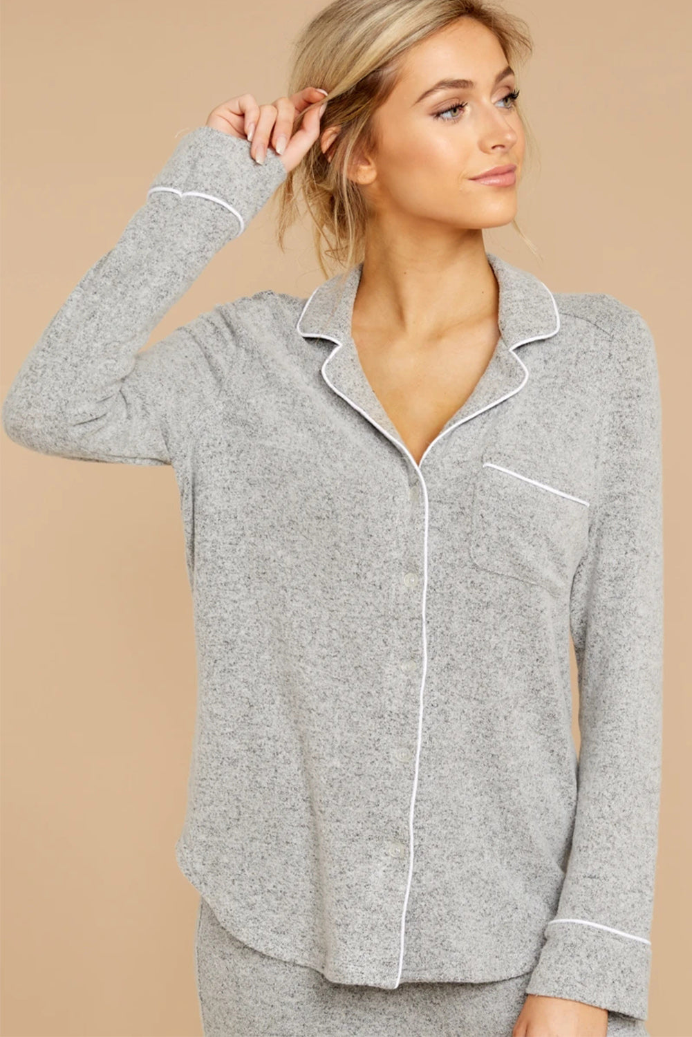 Heather Gray Pajama Set