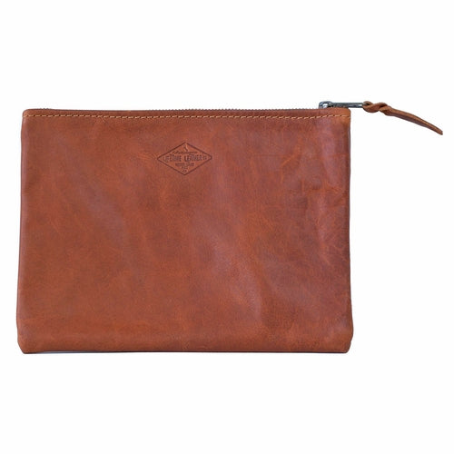 Leather Zipper Pouch