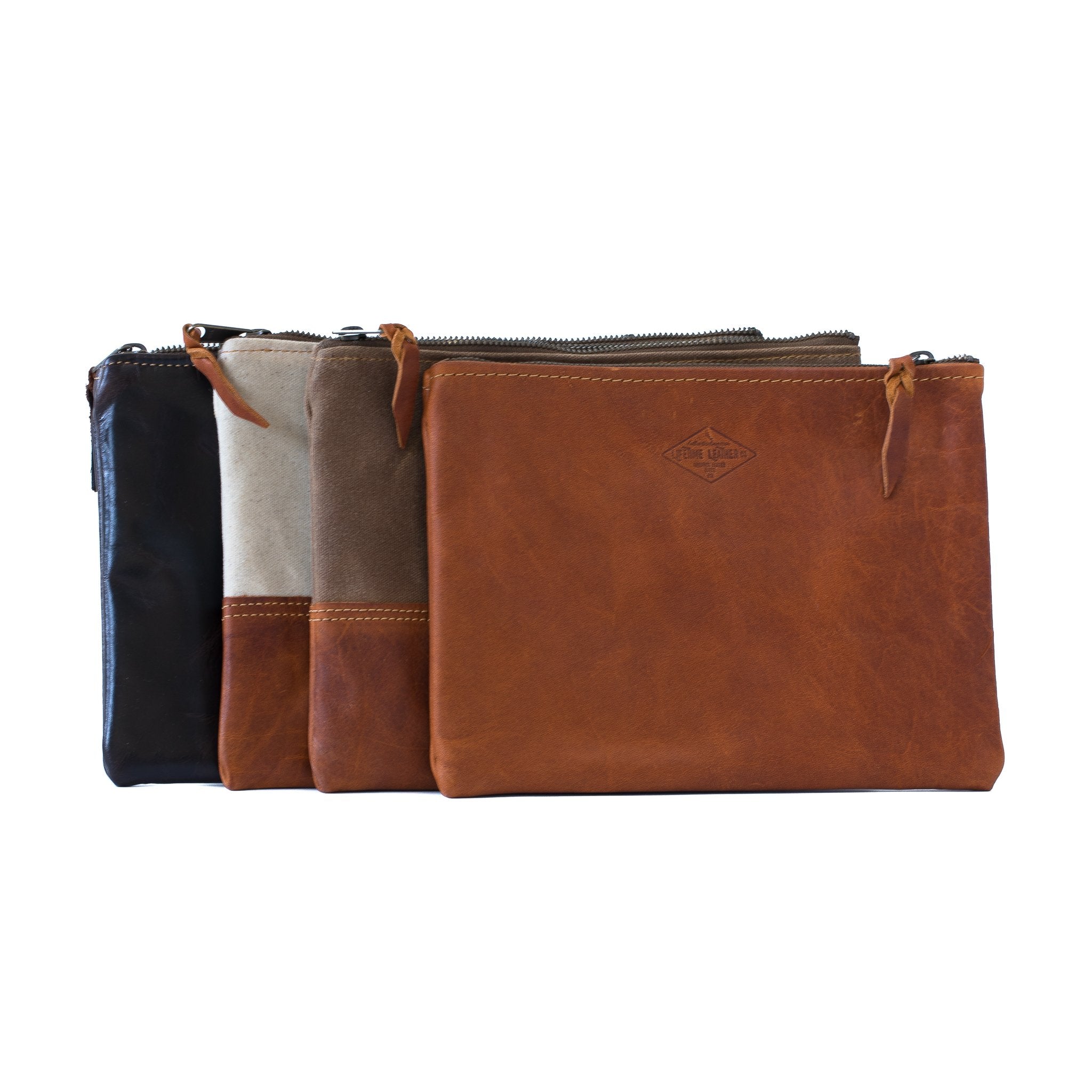 Leather Zipper Pouch