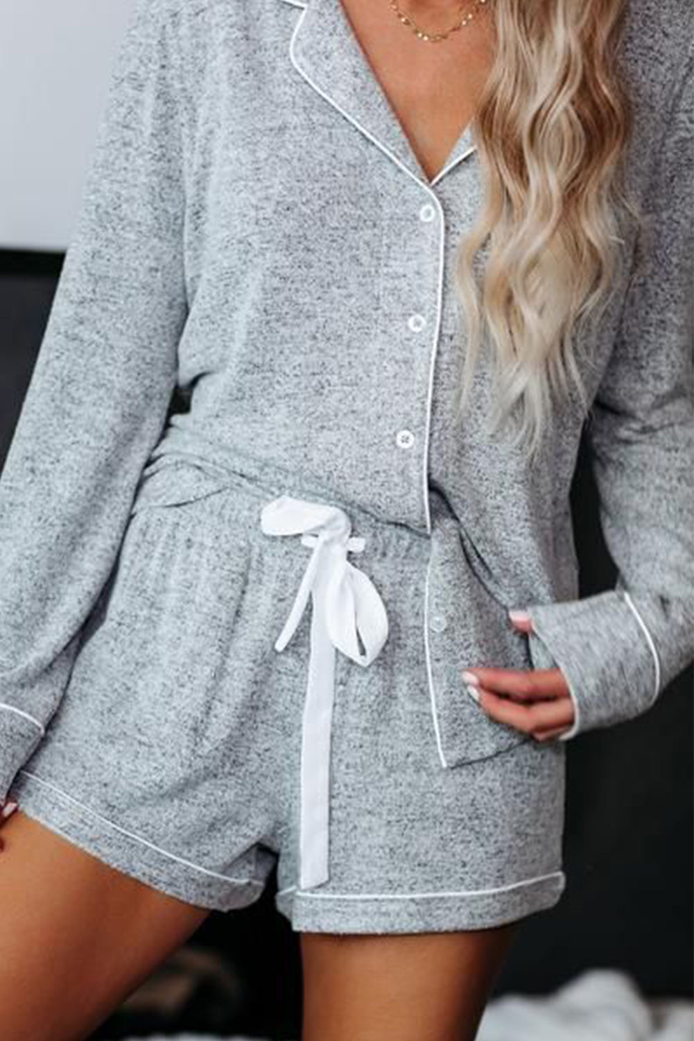 Heather Gray Pajama Set