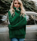 Emerald Oversized Turtleneck Sweater